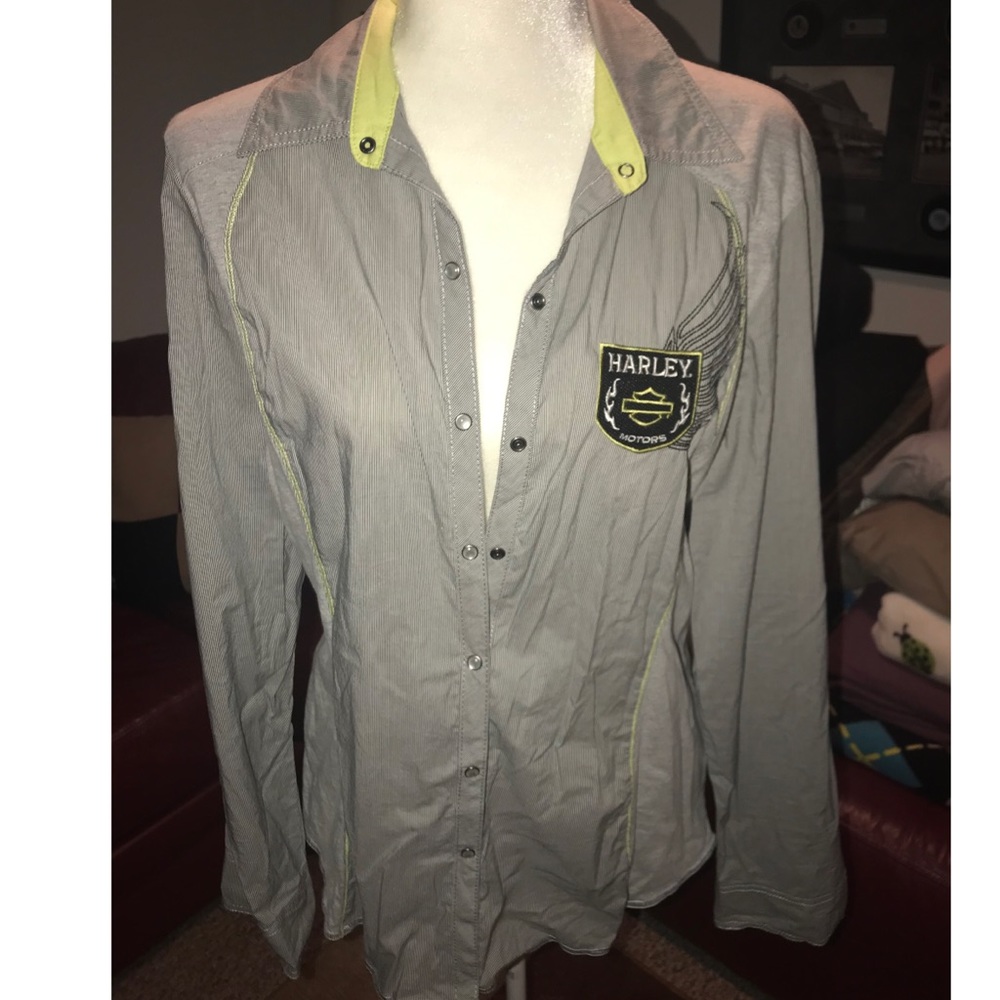 Harley Davidson Button-Up